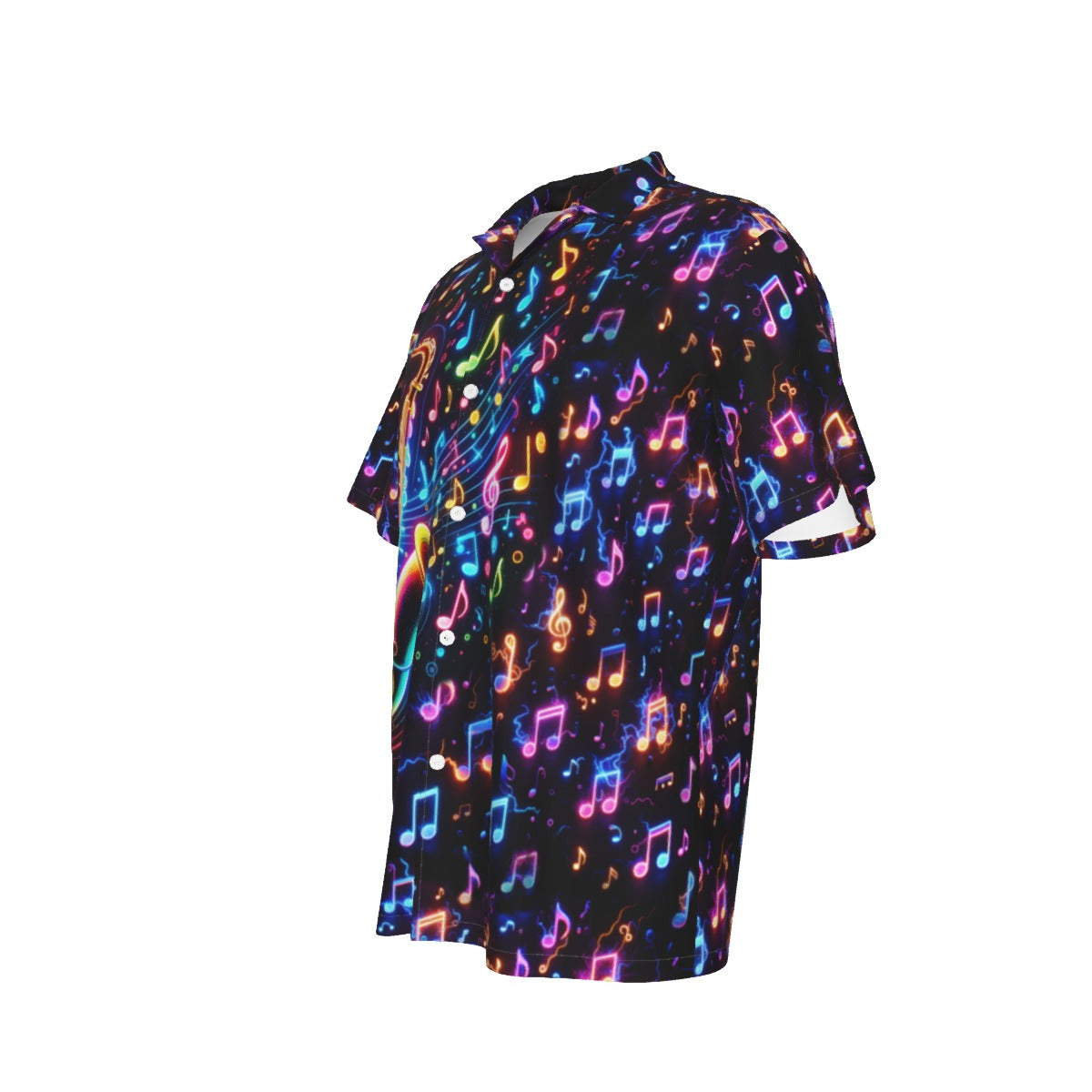 Saxy Men's Hawaiian Shirt With Button Closure