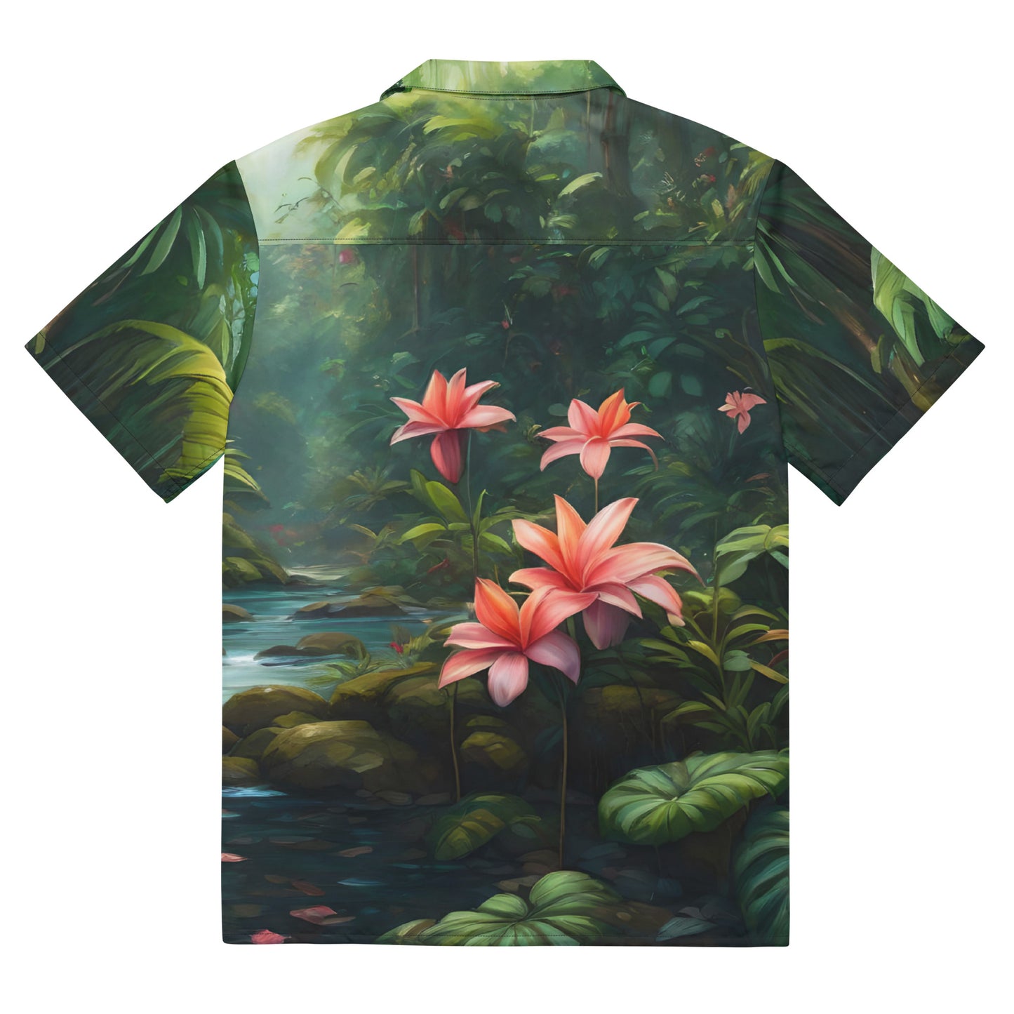 Unisex TropicalHawaiian style shirt.