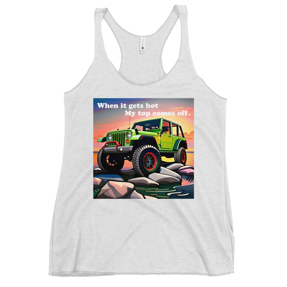 Women's Jeep Top Racerback Tank