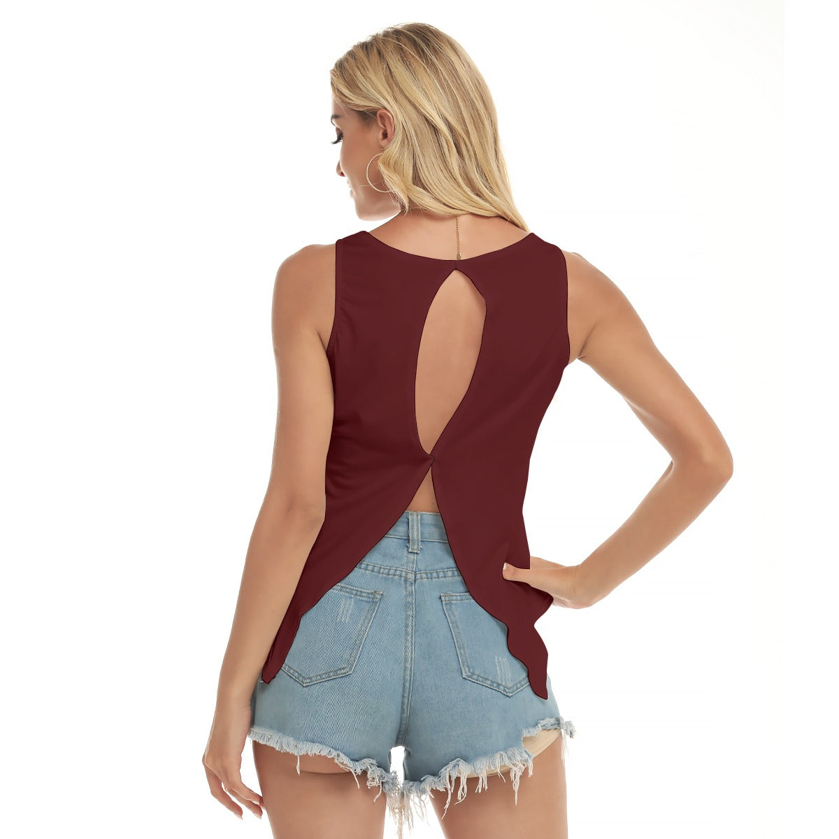 Women's Shades Back Hollow Yoga Top