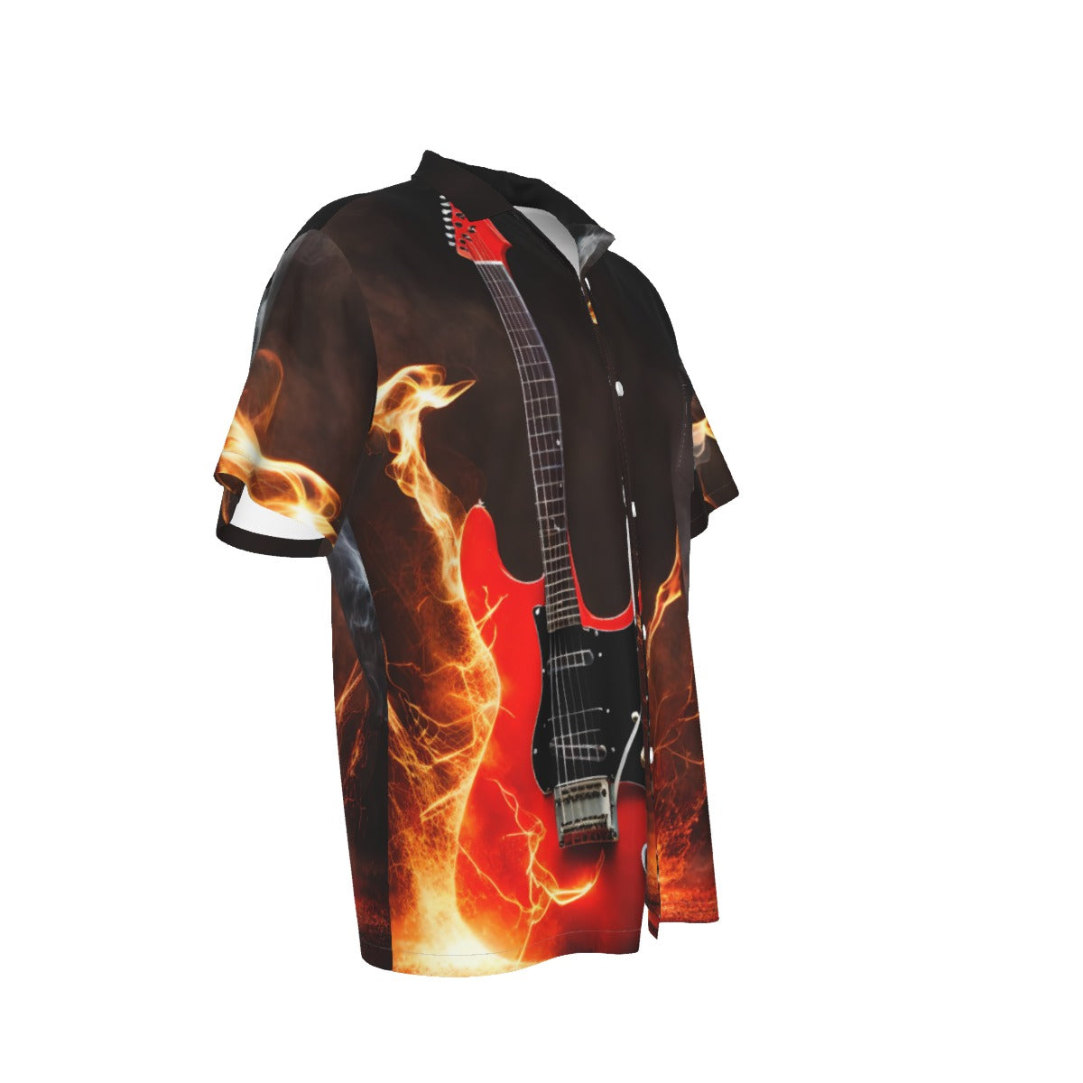 All-Over Print Men's Hawaiian Shirt With Pocket